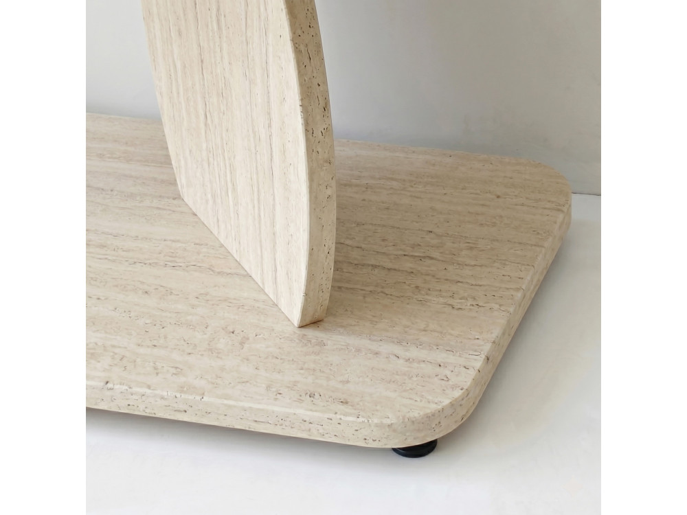 Houten bijzettafel "Armonia" - 90 x 30 x 70 cm - Travertijn
