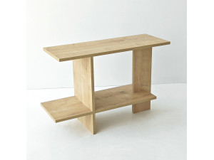 Houten bijzettafel "Essenziale" - 80 x 30 x 55 cm - Saphir-eik