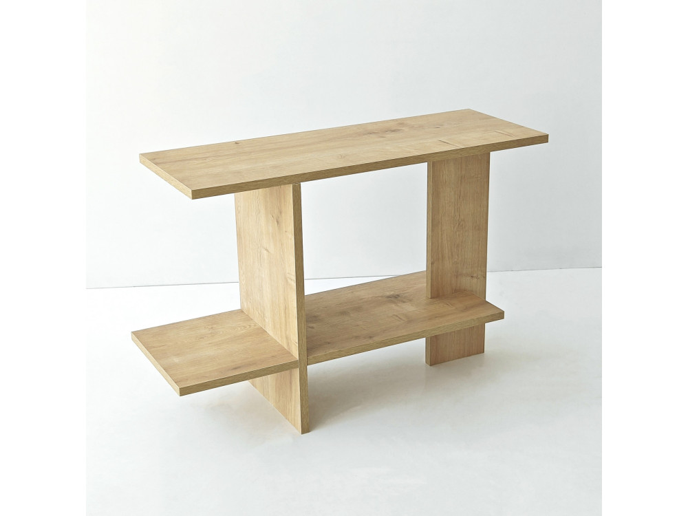 Houten bijzettafel "Essenziale" - 80 x 30 x 55 cm - Saphir-eik