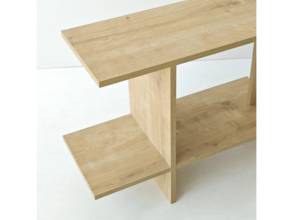 Houten bijzettafel "Essenziale" - 80 x 30 x 55 cm - Saphir-eik