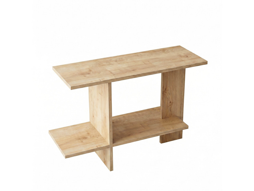 Houten bijzettafel "Essenziale" - 80 x 30 x 55 cm - Saphir-eik