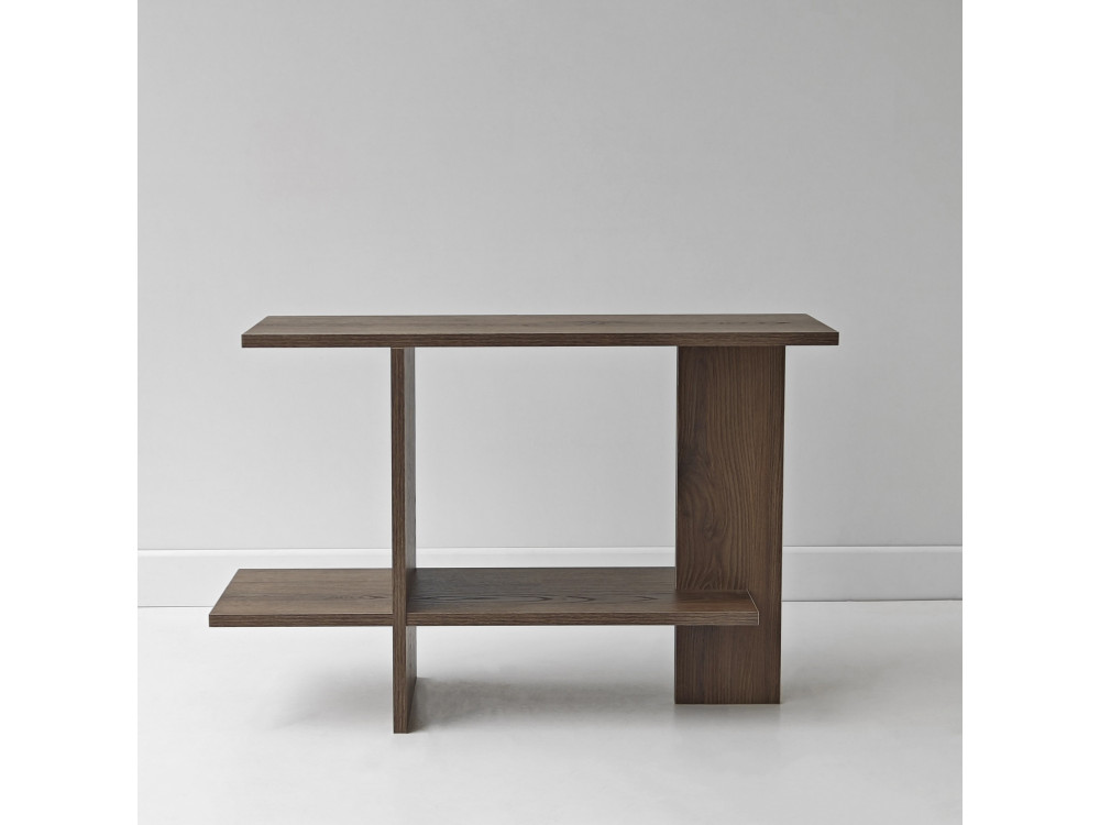 Houten bijzettafel "Essenziale" - 80 x 30 x 55 cm - Bruin
