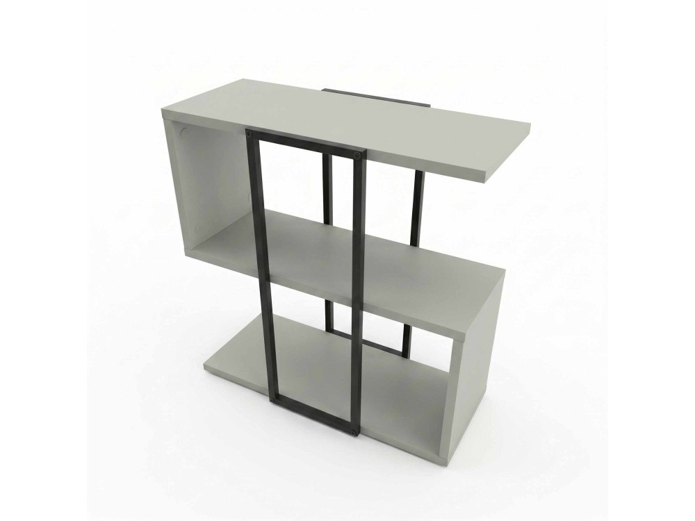 Houten bijzettafel "HOMIA" - 56 x 25 x 56 cm - Asgroen