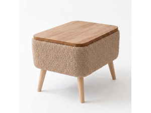 Houten bijzettafel „Nora“ - 60 x 30 x 45 cm - Bruin