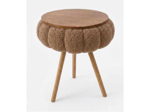 Houten bijzettafeltje "Papatya Zgn" - 33 x 45 cm - Bruin