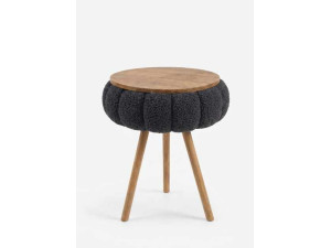 Houten bijzettafeltje "Papatya Zgn" - 33 x 45 cm - Zwart