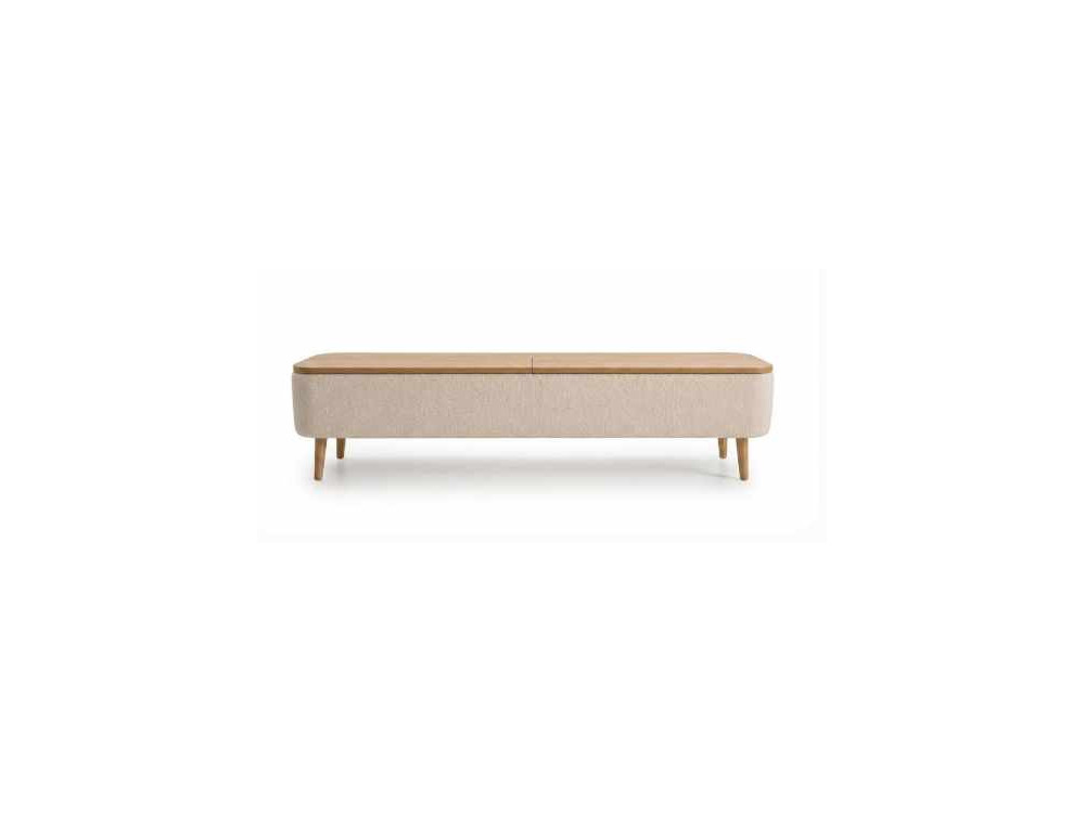 Houten tv-meubel "Sarven" - 120 x 30 x 45 cm - Wit