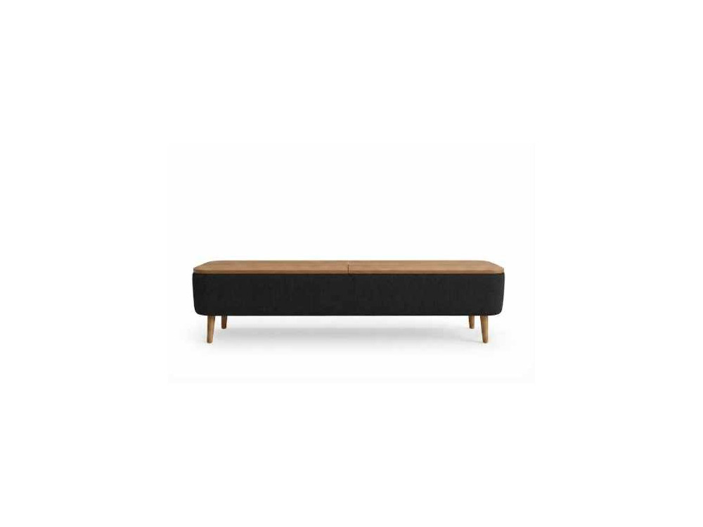 Houten tv-meubel "Sarven" - 120 x 30 x 45 cm - Zwart