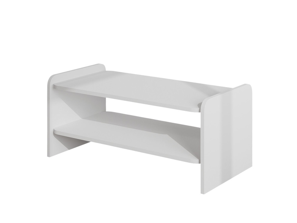 Houten salontafel "Amon" - 90 x 45 x 40 cm - Wit