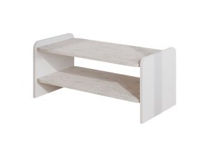 Houten salontafel "Amon" - 90 x 45 x 40 cm - Wit
