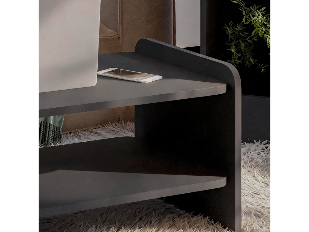 Houten salontafel "Amon" - 89,8 x 39,8 x 44,8 cm - Antraciet