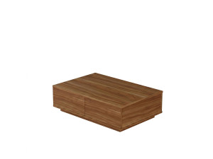 Houten salontafel "Ave14" - 90 x 28,6 x 60 cm - notenhout