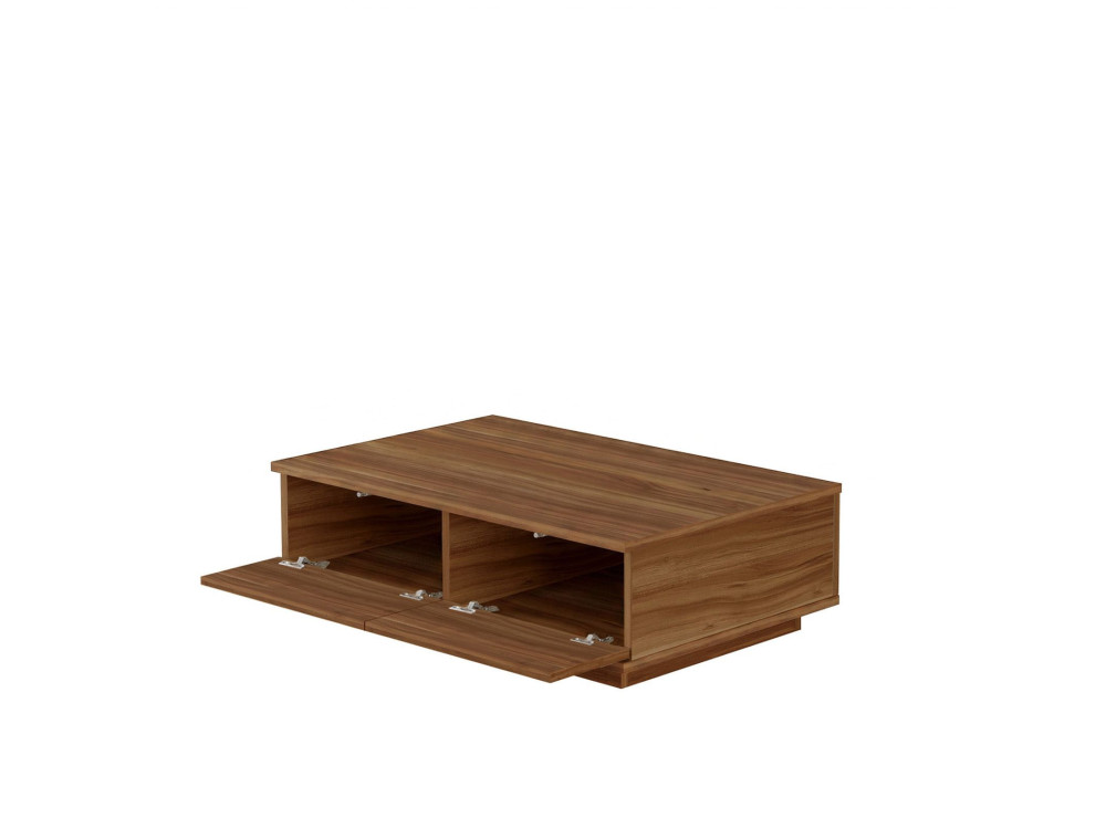 Houten salontafel "Ave14" - 90 x 28,6 x 60 cm - notenhout