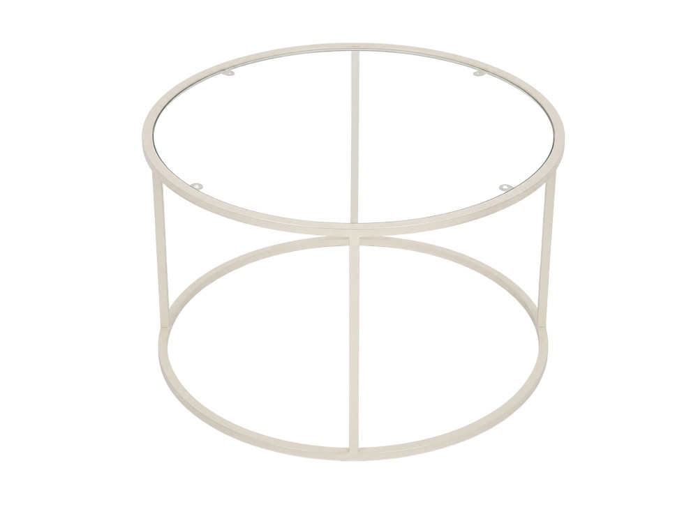 Houten salontafel "Beige-Trs-80-Nrd-Srk" - 80 x 80 x 43 cm - Beige