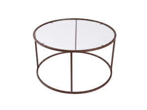 Houten salontafel "Brown-Trs-80-Nrd-Srk" - 80 x 80 x 43 cm - Bruin