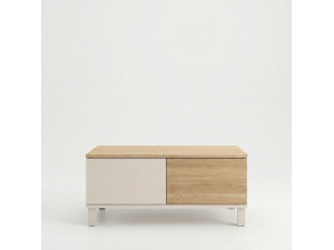 Houten salontafel „Mood“ - 90 x 60 x 40 cm - Zandkleur