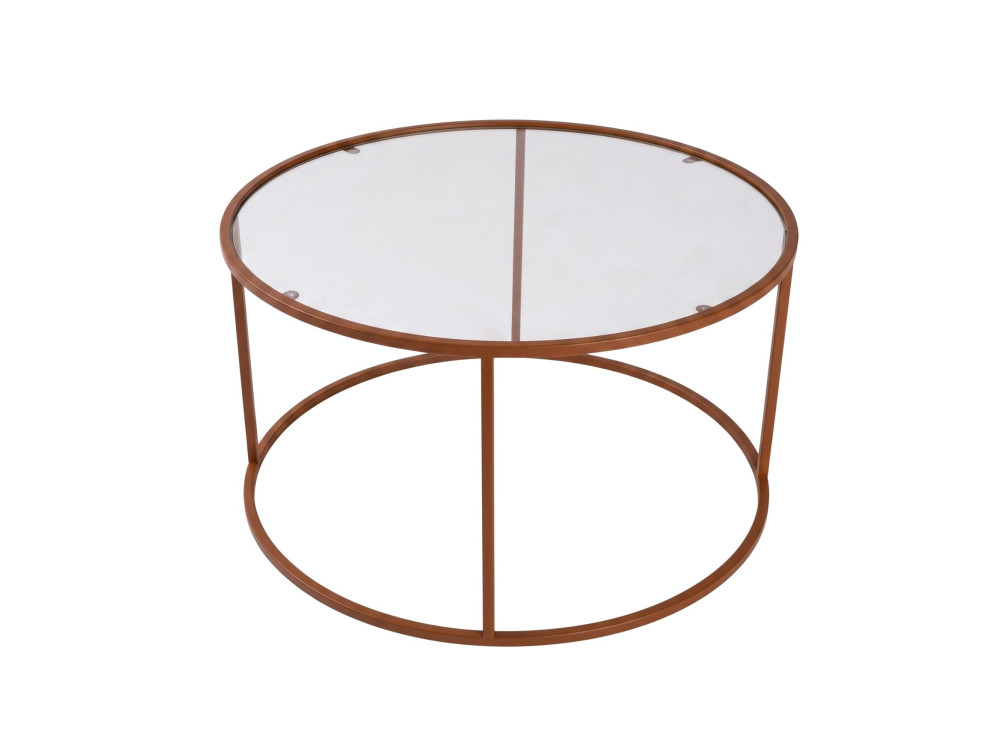 Houten salontafel "Orange-Trs-80-Nrd-Srk" - 80 x 80 x 43 cm - Oranje