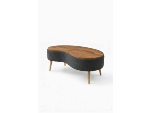 Houten salontafel „Vera“ – 98 x 50 x 45 cm – antraciet