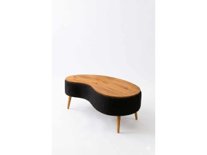 Houten salontafel "Vera" - 98 x 50 x 45 cm - Zwart