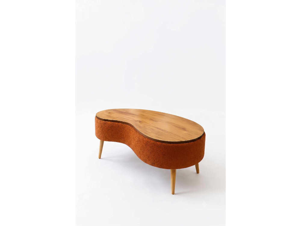 Houten salontafel "Vera" - 98 x 50 x 45 cm - Bruin