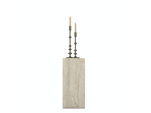 Houten bijzettafel "AD109" - 20 x 18 x 45 cm - Travertijn