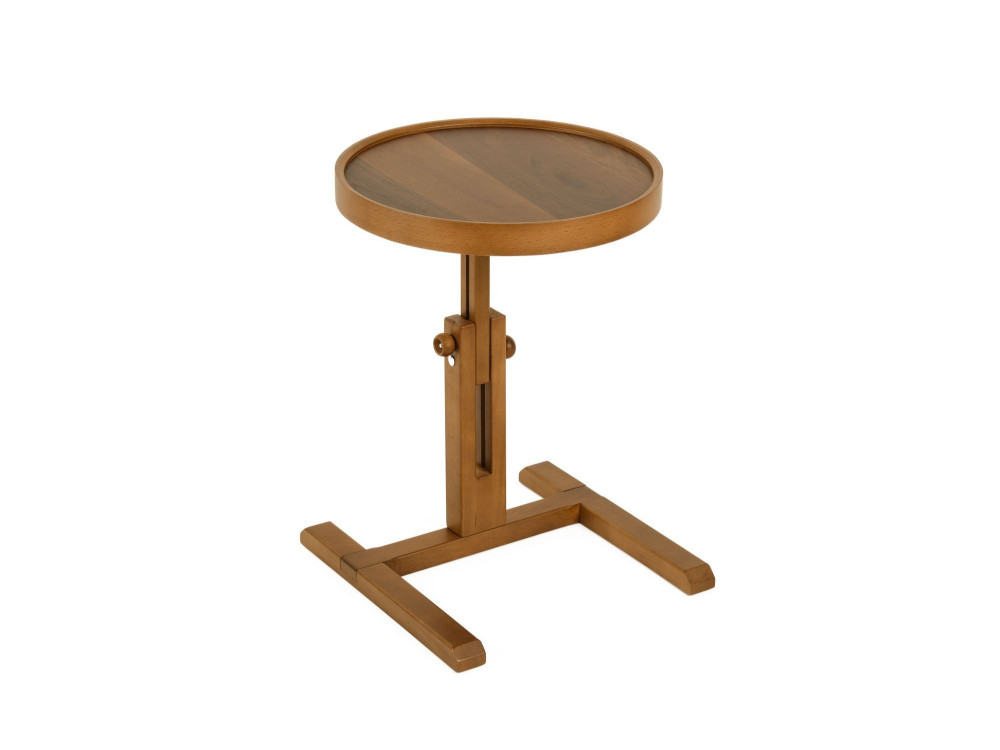 Houten bijzettafel "Opus Yuvarlak 40" - 40 x 40 x 57 cm - notenhout