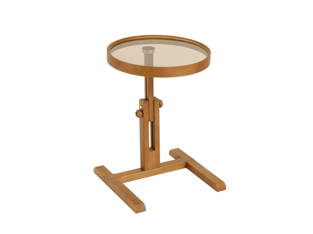 Houten bijzettafel "Opus Yuvarlak 40" - 40 x 40 x 57 cm - notenhout