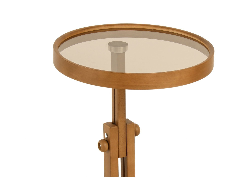Houten bijzettafel "Opus Yuvarlak 40" - 40 x 40 x 57 cm - notenhout