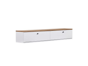 Houten tv-kast "Ligne 160" - 160 x 25 x 25 cm - Wit
