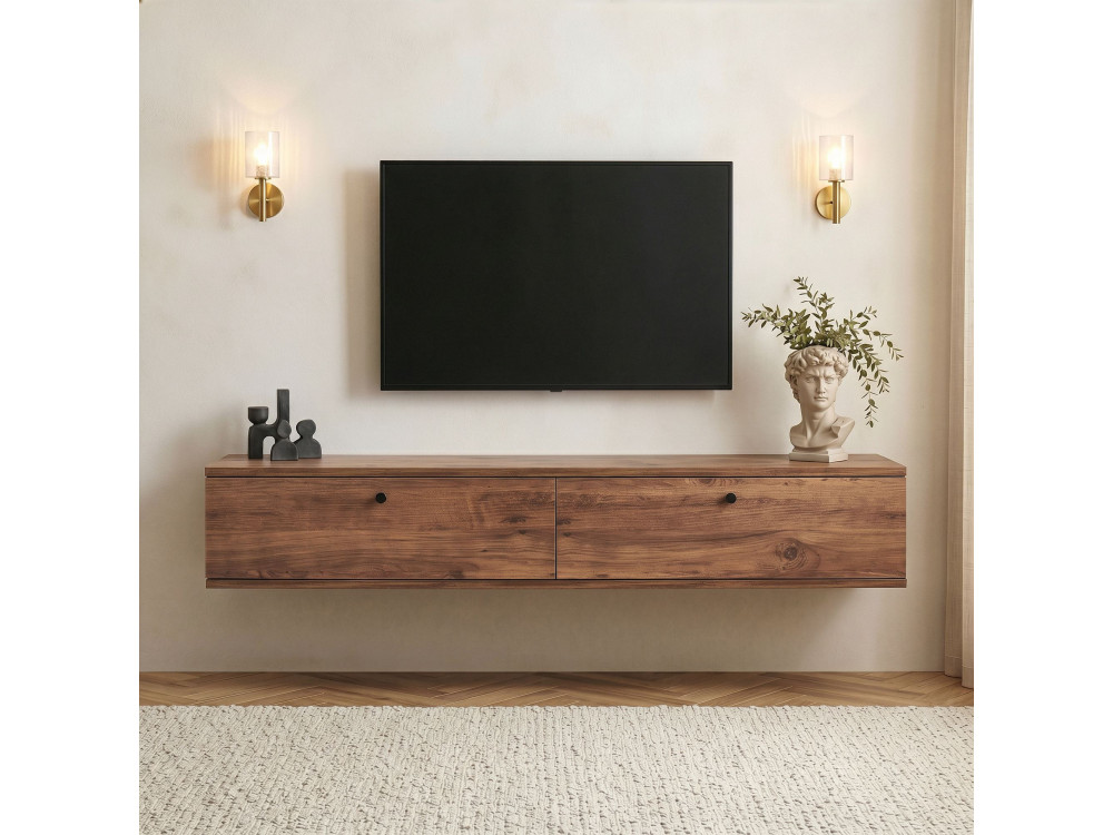 Houten tv-meubel "Ligne 160" - 160 x 25 x 25 cm - Beige