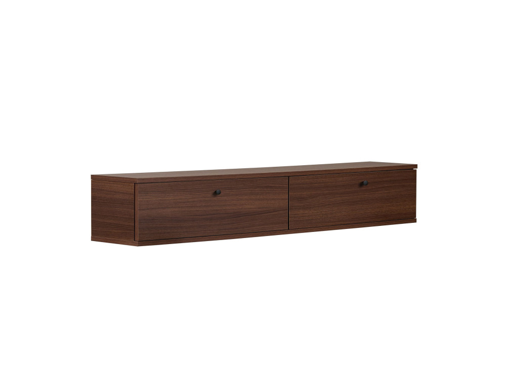Houten tv-meubel „Ligne 160“ – 160 x 25 x 25 cm – notenhout