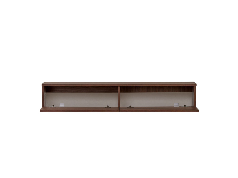Houten tv-meubel „Ligne 160“ – 160 x 25 x 25 cm – notenhout