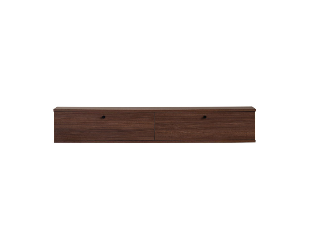Houten tv-meubel „Ligne 160“ – 160 x 25 x 25 cm – notenhout