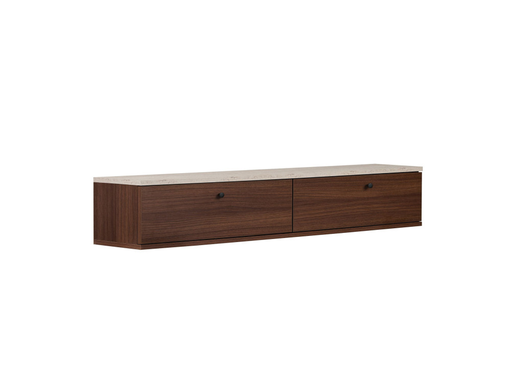 Houten tv-meubel "Ligne 160" - 160 x 25 x 25 cm - Bruin