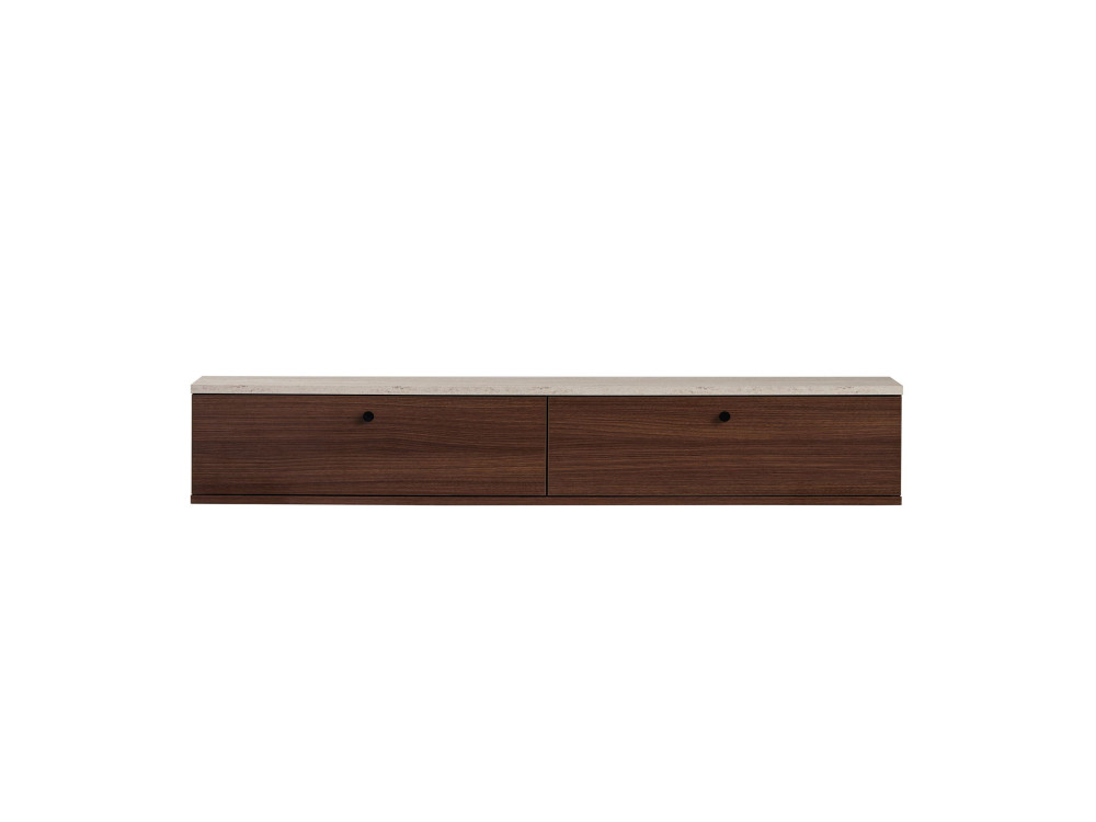 Houten tv-meubel "Ligne 160" - 160 x 25 x 25 cm - Bruin