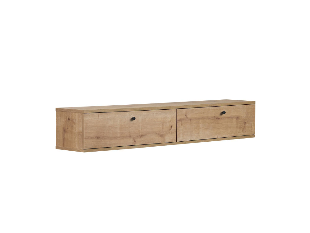 Houten tv-meubel "Ligne 160" - 160 x 25 x 25 cm - Eiken
