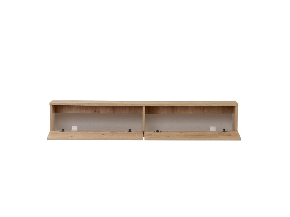 Houten tv-meubel "Ligne 160" - 160 x 25 x 25 cm - Eiken