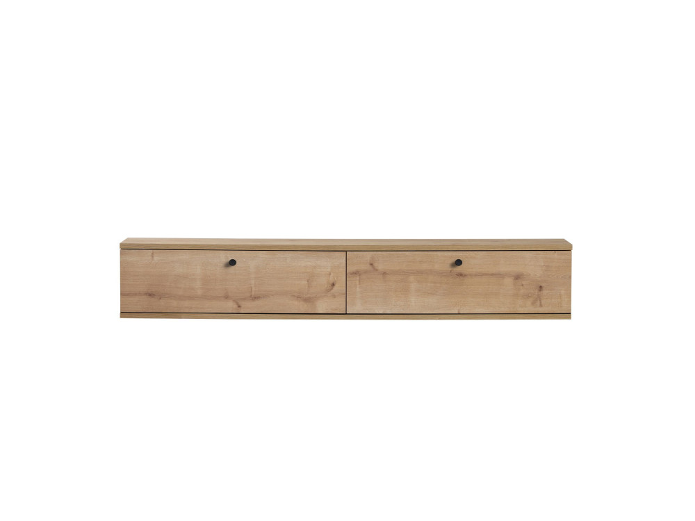 Houten tv-meubel "Ligne 160" - 160 x 25 x 25 cm - Eiken