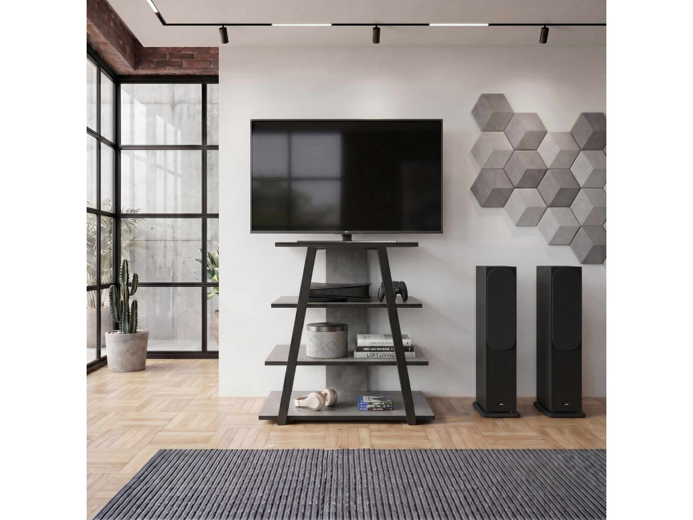 Houten tv-meubel "LYNO" - 70 x 41 x 80 cm - Grijs