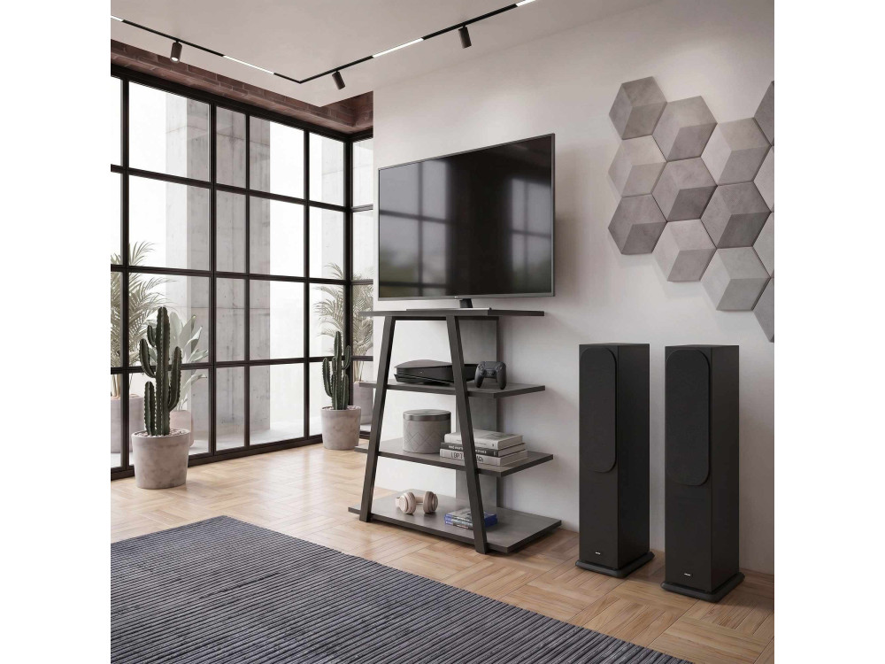 Houten tv-meubel "LYNO" - 70 x 41 x 80 cm - Grijs