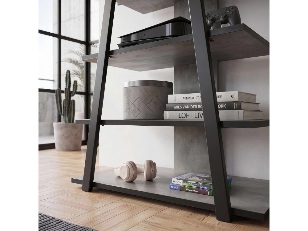 Houten tv-meubel "LYNO" - 70 x 41 x 80 cm - Grijs