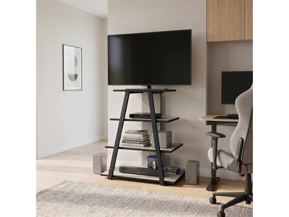Houten tv-meubel "LYNO" - 70 x 41 x 80 cm - Grijs