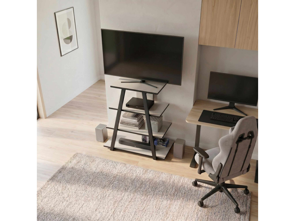 Houten tv-meubel "LYNO" - 70 x 41 x 80 cm - Grijs