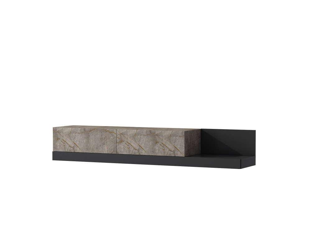 Houten tv-meubel „Major“ - 180 x 37 x 30 cm - antraciet