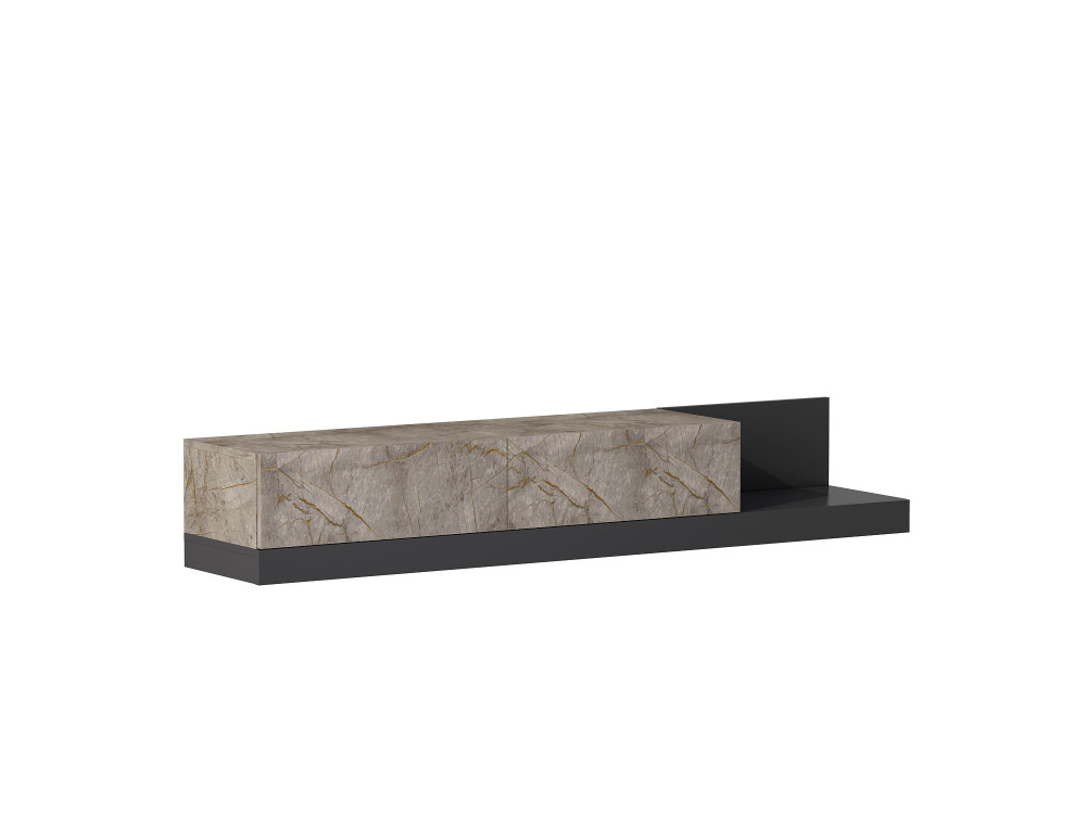 Houten tv-meubel „Major“ - 180 x 37 x 30 cm - antraciet