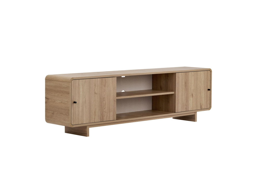 Houten tv-meubel "Mirel" - 180 x 34 x 52 cm - Eikenhout