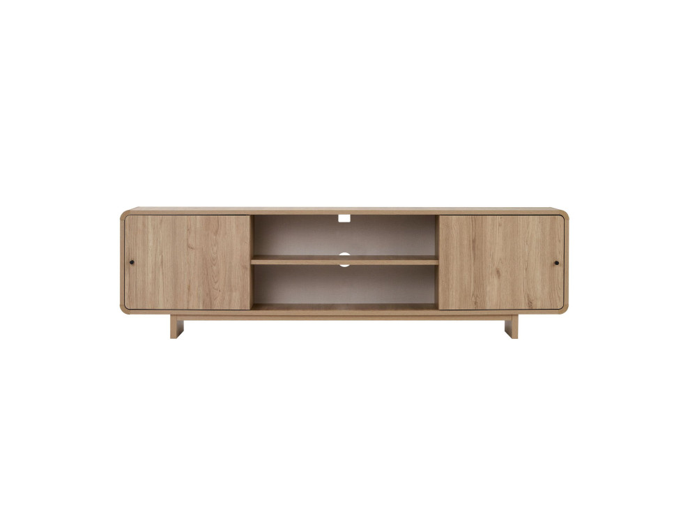 Houten tv-meubel "Mirel" - 180 x 34 x 52 cm - Eikenhout