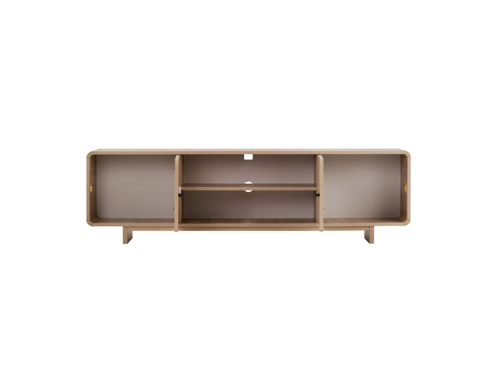 Houten tv-meubel "Mirel" - 180 x 34 x 52 cm - Eikenhout