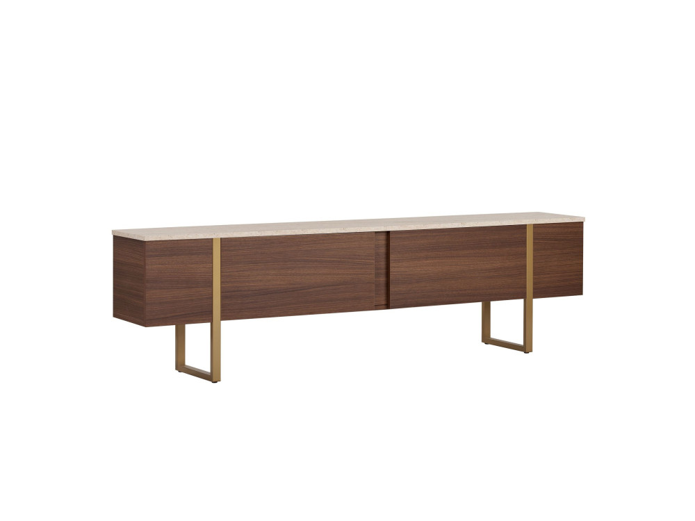 Houten tv-meubel "Onera" - 180 x 30 x 50 cm - Travertijn