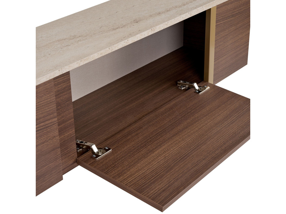 Houten tv-meubel "Onera" - 180 x 30 x 50 cm - Travertijn